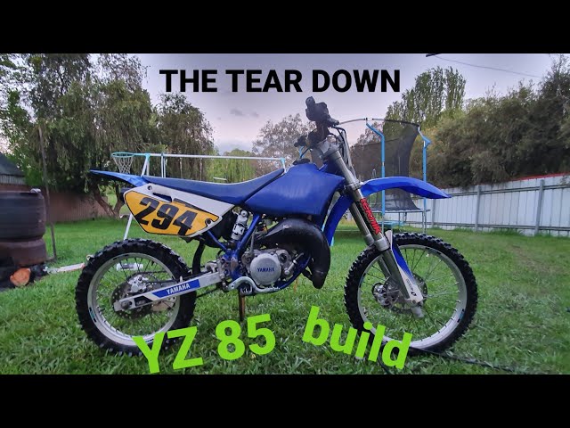$400 Yz85 build episode 2 The tear down engine clean & frame ready