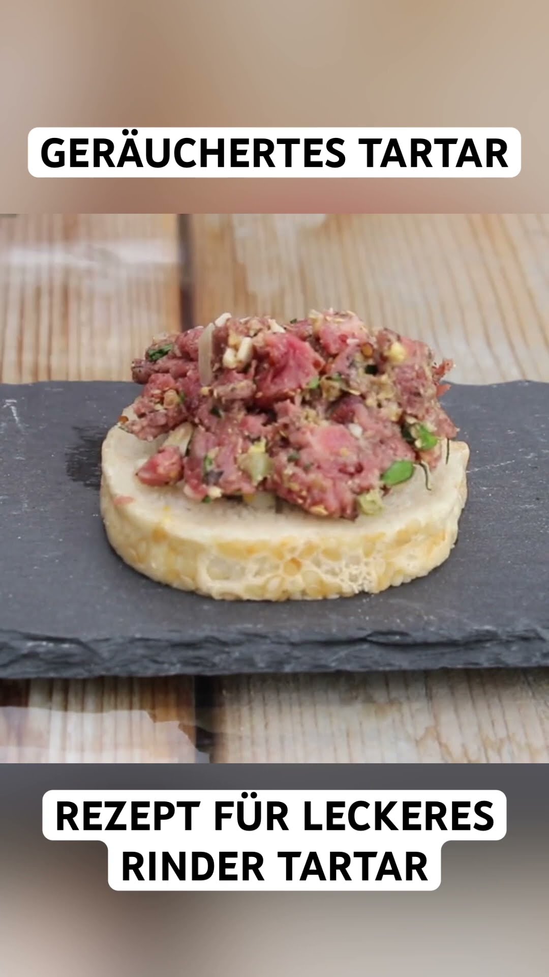 Tartar vom Smoker - Rezept für leckeres Rinder-Tartar #tartar #smoker ...