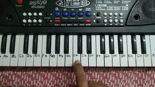 How to play KGF tune 🥷🎹 piano tutorial harmonium #piano #viral video #trending #bigfun GY-430 A1