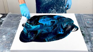 Disrupted Open Cup Pour~Open Cup Tutorial~Galaxy Pour~Fluid Art~Acrylic Pouring~238