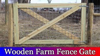 Building a Large Wooden Gate for the Barnyard