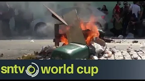 Protests in Sao Paulo - Brazil World Cup 2014