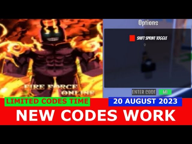 NEW CODES* [ASH ABILITY] Fire Force Online ROBLOX