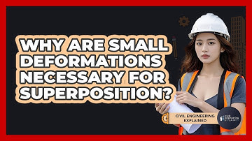 Why Are Small Deformations Necessary For Superposition?