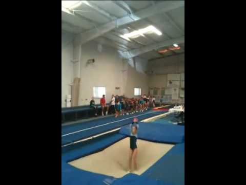 Clarissa Lanz 9 yrs 1st all around trampoline comp...