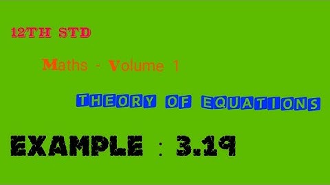 12th Maths, Example : 3.19