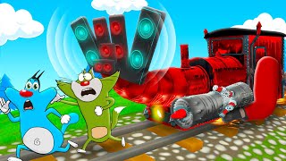 Roblox Oggy Got Jack Killed By Thomas The Train Monster | Rock Indian Gamer |