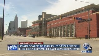 5pm: Plain Dealer cutting back home delivery