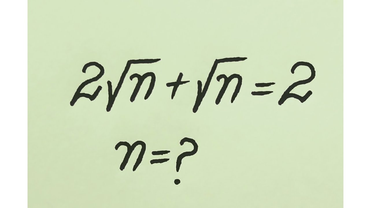 United States l can you solve?? l Nice Olympiad Math Radical Problem ...