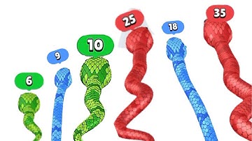 Satisfying Mobile Games 2023 -  Snake Run Race...