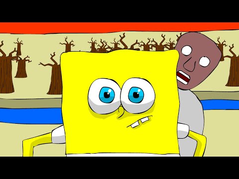 SpongeBob In Granny Horror Game Animation Part 4 Lost In A Desert Place 