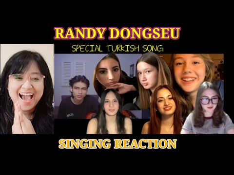 RANDY DONGSEU — Reaksi Cewek TURKI dinyanyiin Lagu Bahasa Mereka | Singing Reaction!