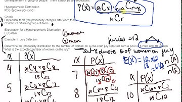 MDM4U 7.4 Hypergeometric Distributions Video 1