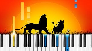 Hakuna Matata - Piano Tutorial - Disney's The Lion King chords