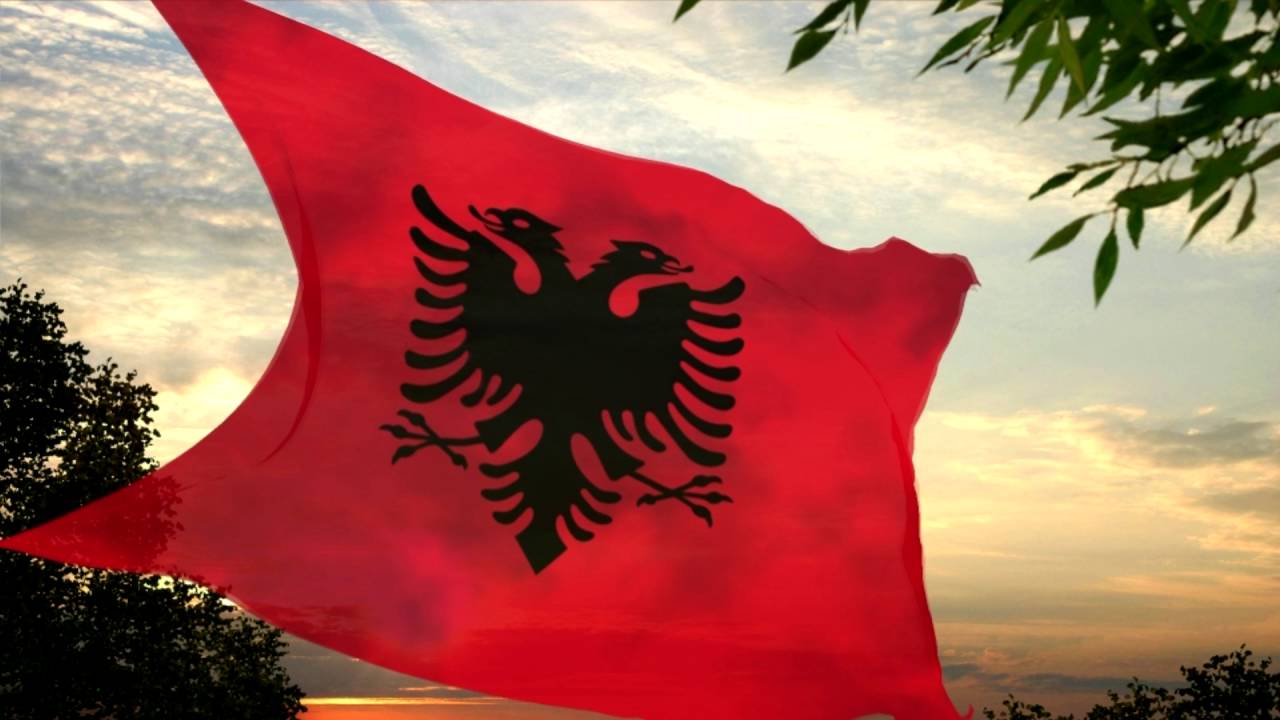 Флаг и герб албании Флаг и герб албании