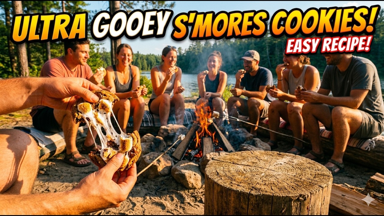 The BEST S'mores Cookie Recipe - Gooey Marshmallow Anyone?