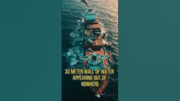 What If a 35m Rogue Wave Hit a Cargo Ship? 🚢🌊 (AI Simulation) #Shorts #ai