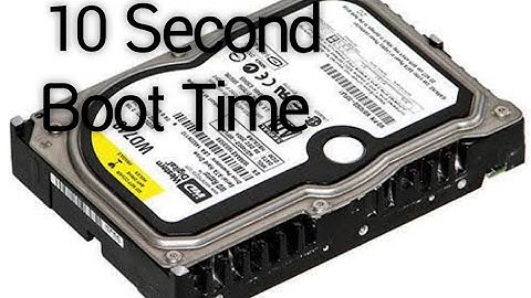How to speed up the boot time of an HDD
