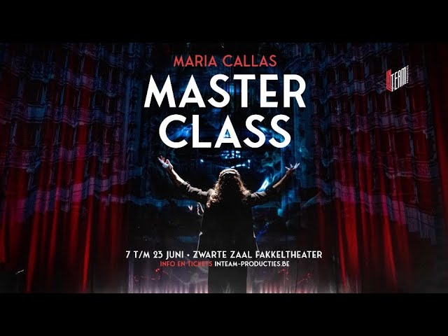 MASTER CLASS - Maria Callas Nog tot en met 23 juni in de Zwarte Zaal van het Fakkeltheater