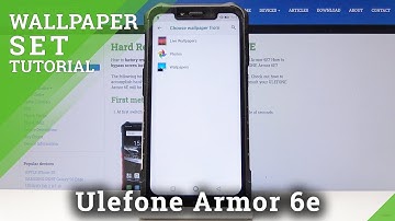 How to Personalize Desktop in Ulefone Armor 6E - Change Wallpaper