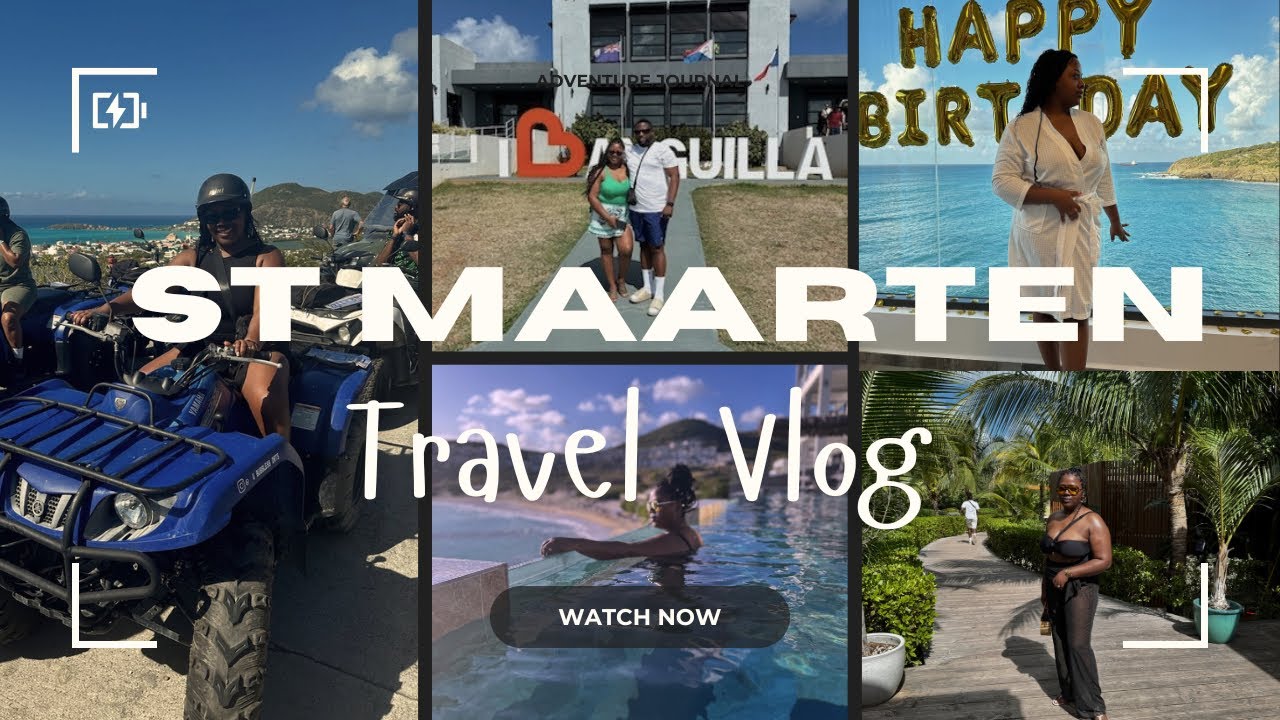 St Maarten Travel Vlog| Anguilla Day Trip| Luxury Airbnb, ATV, Beach Club+ MORE