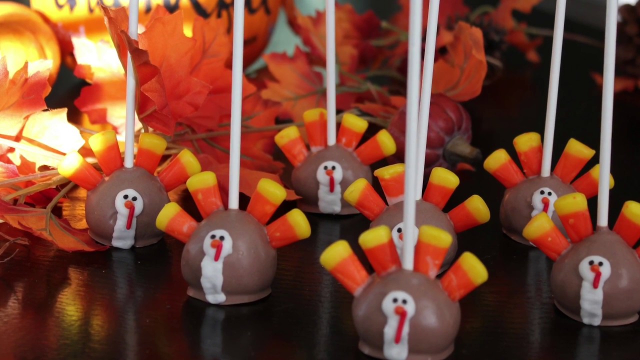 Thanksgiving turkey cake pops - YouTube