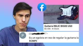 Intento vender una guitarra RELIC en Facebook Marketplace