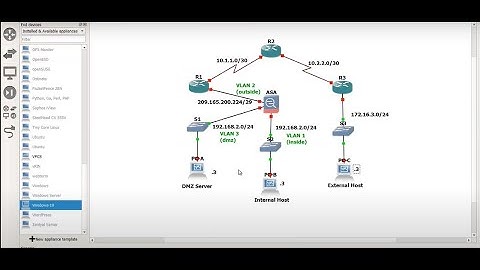 ASA Configuration LAB Using GNS3
