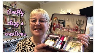 A travel sewing box, works in progress and an exciting shop update.