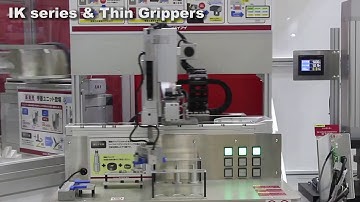 IK series (IK4-P6, 4-axis Cartesian Robot) and Thin Grippers (RCP6-GRT7 series) Electric Actuators
