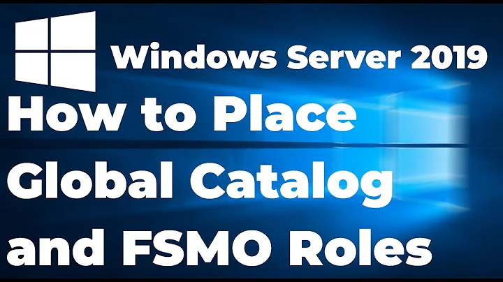 How to place FSMO and Global Catalog roles in Single Domain Active Directory