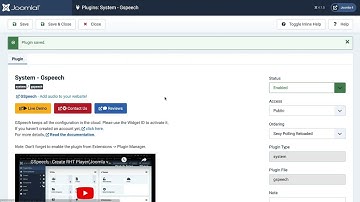 Connect to Joomla! - GSpeech
