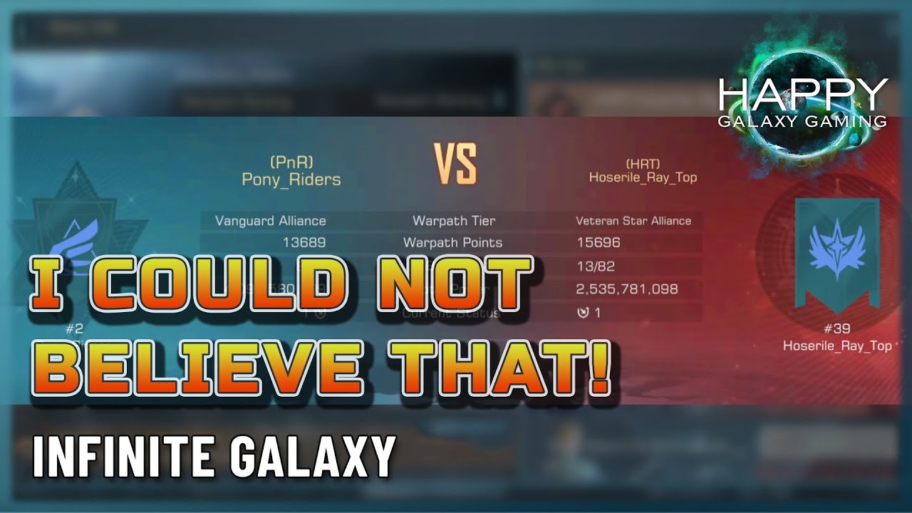 Infinite Galaxy - Galaxy Summit - Very Well Exectuted Strategies