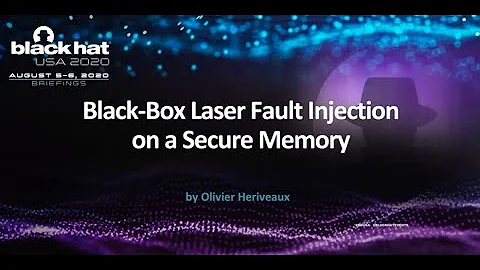 Black-Box Laser Fault Injection on a Secure Memory