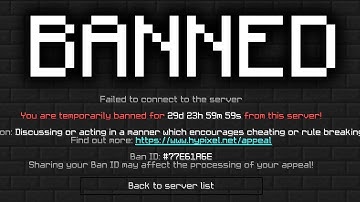 actually banned on hypixel