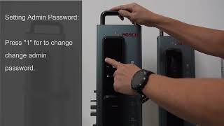 Bosch EL600 Setting Admin Password