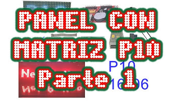 Matriz con panel led P10 16x32 con ARDUINO parte 1