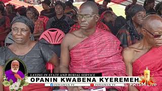Laying in state and burial Service of opanin kwabena kyeremeh @ sunyani. no copyright infrengement o