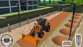 Real City Road Construction Simulator 2025 – Bulldozer and Roller Working Gameplay screenshot 4