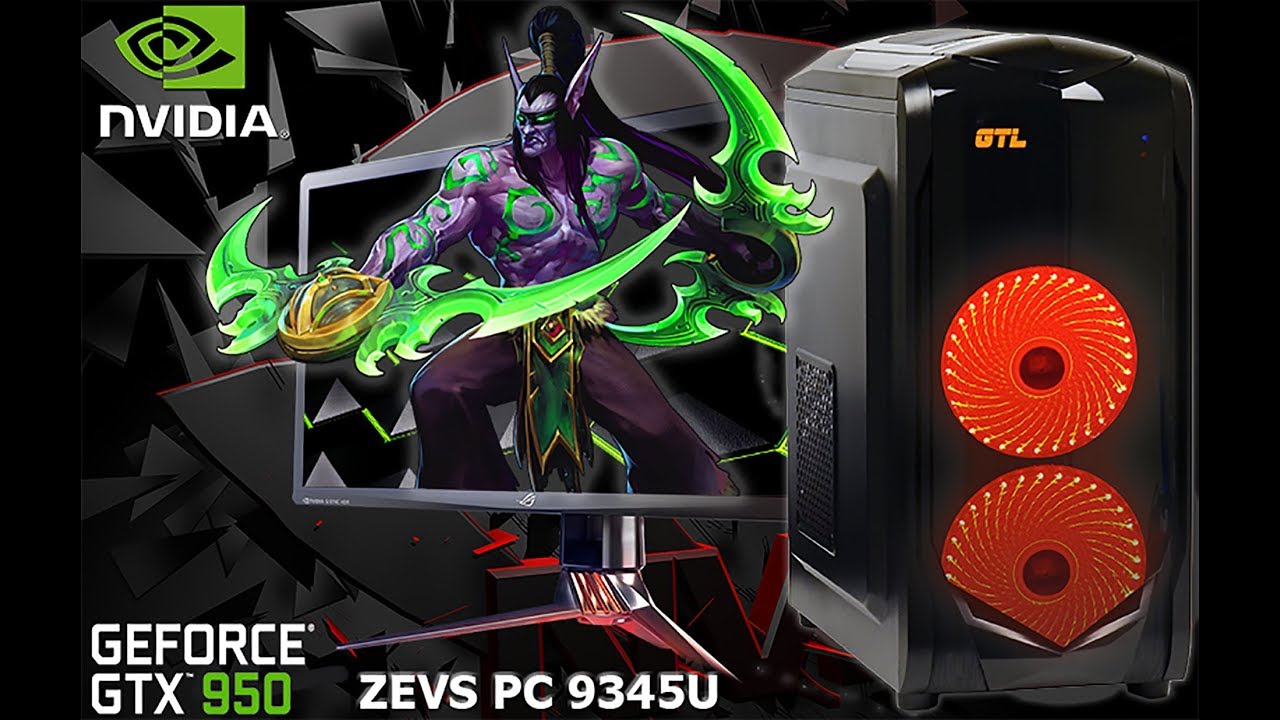 i5 3570 + GTX 950 (GAMES TEST 1080p) ZEVS PC 9345U