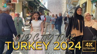 GALATA DISTRICT - GALATA TOWER AND KARAKOY AROUND - EMINONU SEASIDE 4K WALKING TOUR 2024