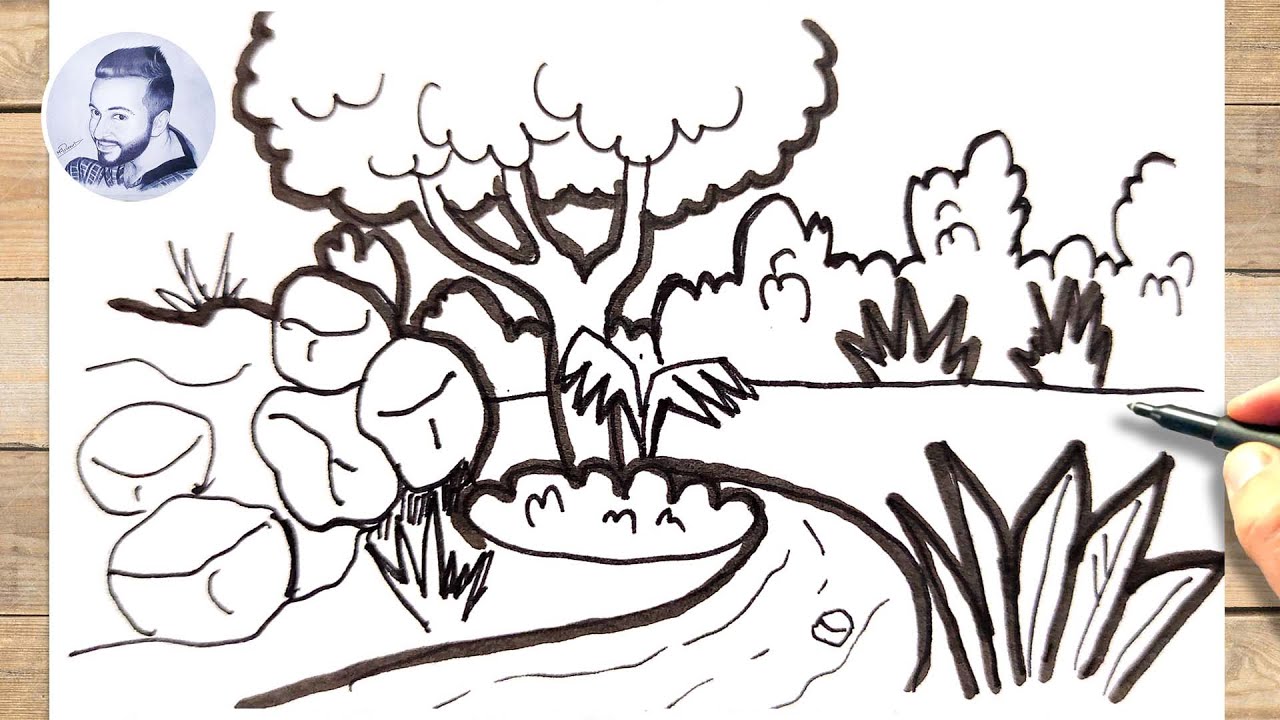 Comment dessiner une jungle facile - YouTube