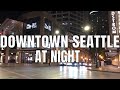Downtown Seattle, Washington at Night 2019  | 4k | Virtual Walking Tour | Washington State | City
