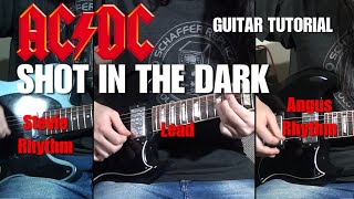 Guitar Tutorial - "Shot in The Dark" (AC/DC) Complete Song (With Tabs)