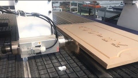 ATC CNC with horizontal spindle milling, grooving,punching making cabinet door.