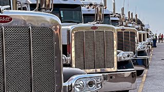 Peterbilts on Parade, Nascar hauler style.