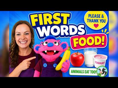 Baby Learning 🍌 First Words, Speech Practice & Manners | Miss Katie & Dotty