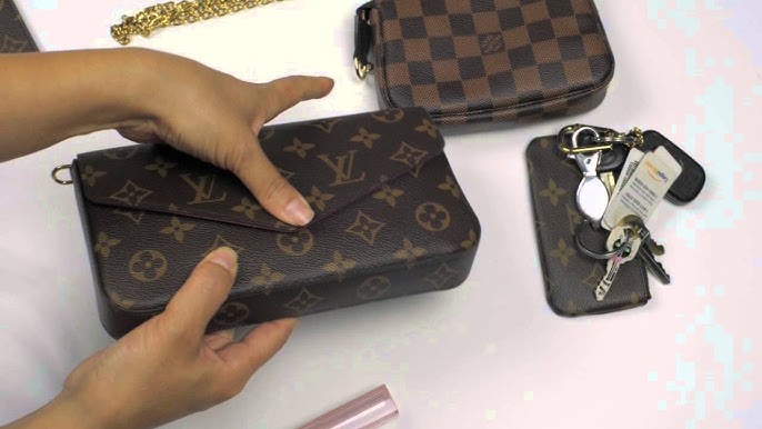 WHAT FITS IN THE LOUIS VUITTON FELICIE POCHETTE DAMIER AZUR