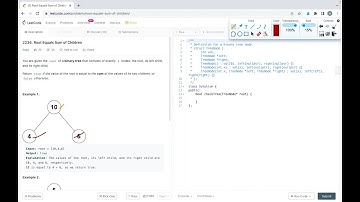 Root Equals Sum of Children | LeetCode 2236 | Cpp