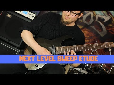 3 & 4 String Sweep Etude I Next level of sweep picking - The Beginning Shredder